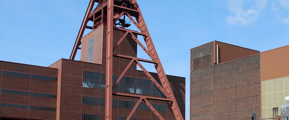 Ruhr vidéki szénbánya akna, ma bányamúzeum