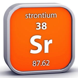Strontium material sign